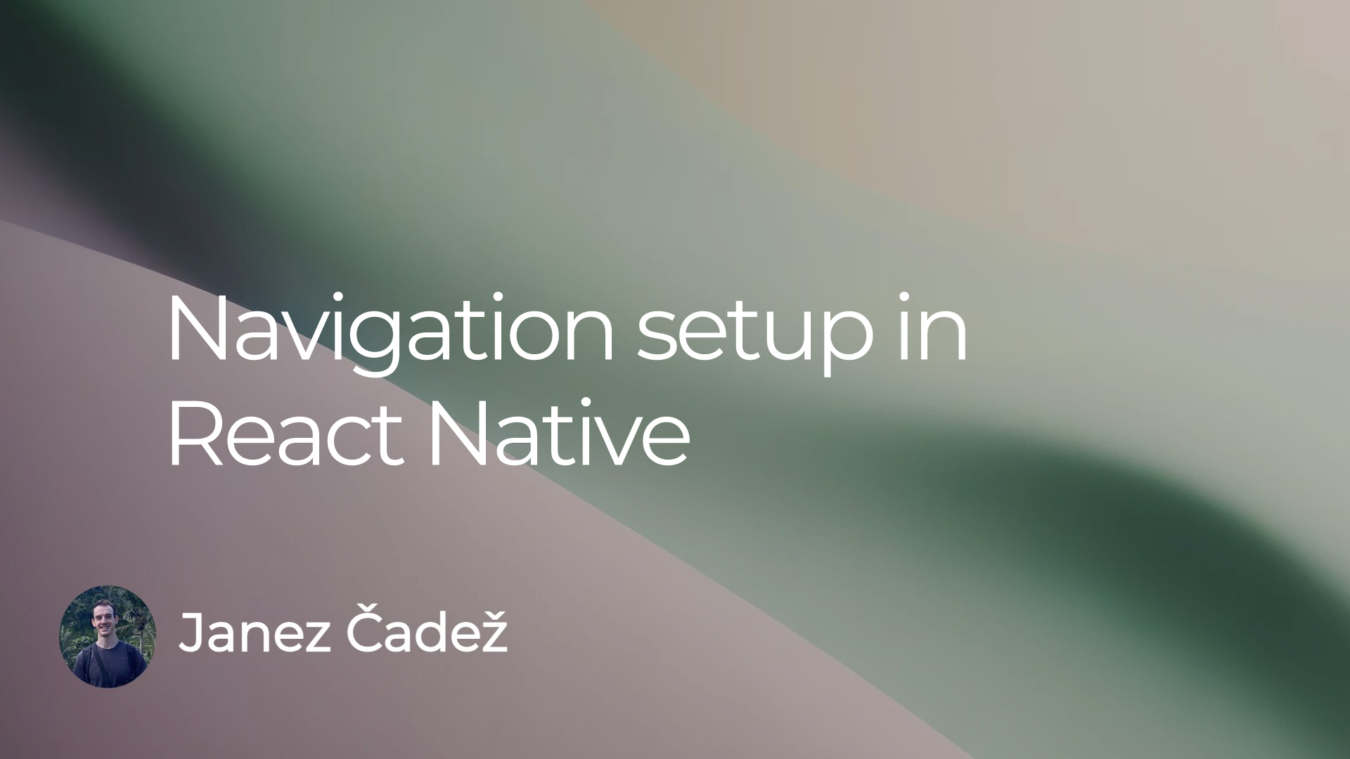 React Native Navigation Setup - Janez Tech